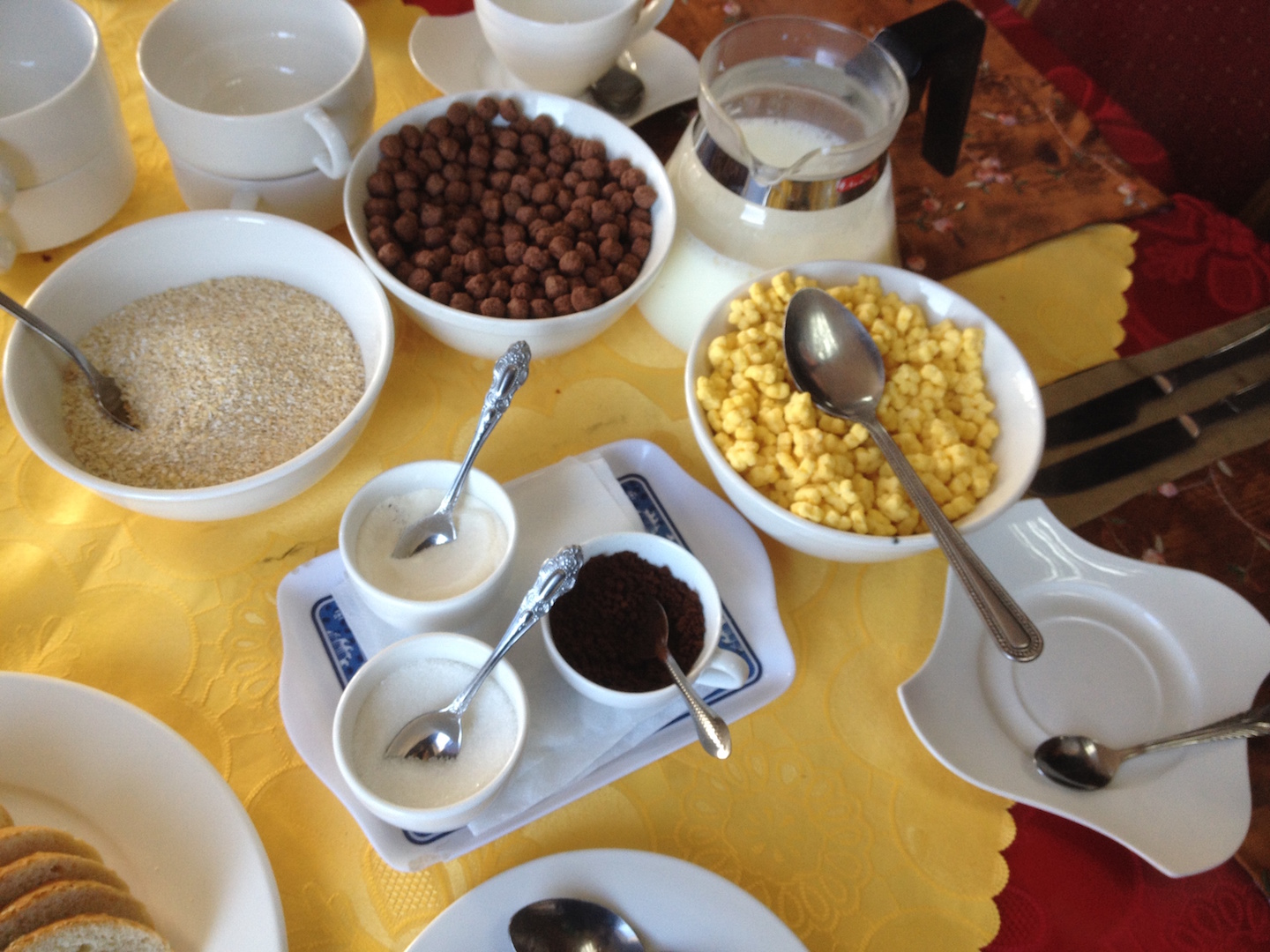 Instant Coffee for breakfast at the ger camp