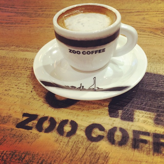 Macchiato at Zoo Coffee, a Korean coffee outlet