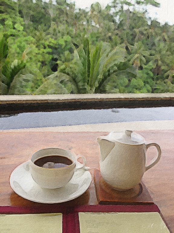 Coffee at Four Seasons Sayan, Ubud Bali