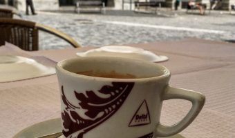 coffee at Praca do Giraldo, evora