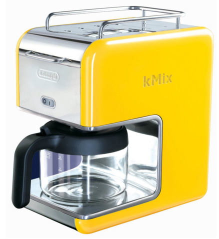 Yellow coffee machine