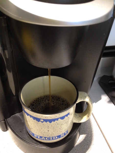 Brewing coffee with a Keurig K40