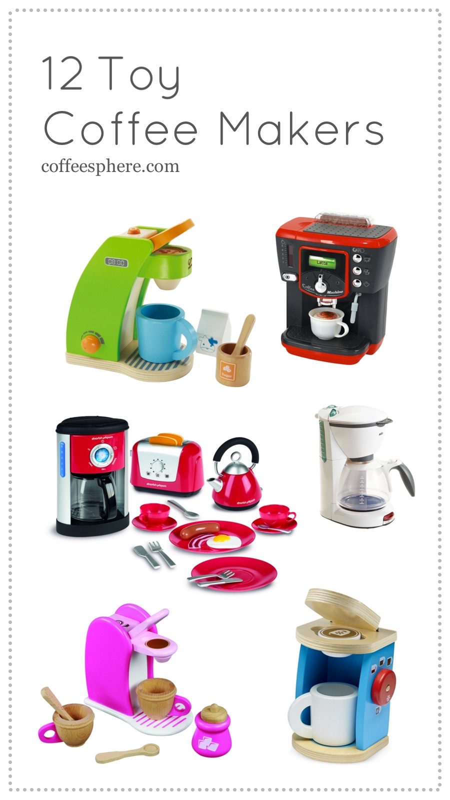 Coffee Machine Kids Toy Espresso Maker Accessories Barista Play Pretend  Tool Set