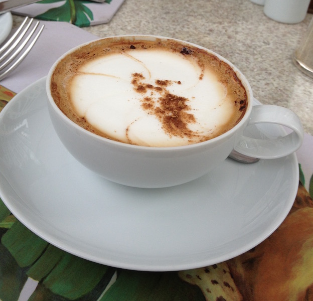 cappuccino at Copacabana Palace