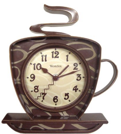 coffee wall clock