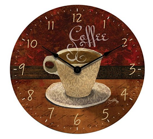 Coffee wall clock