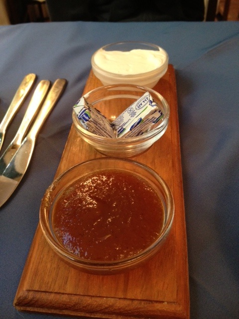 butter and dulce de leche