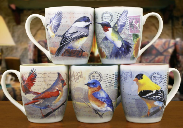 nature lover's coffee mug set