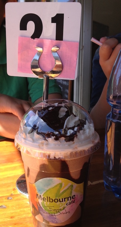 iced frappe in Valparaiso Chile