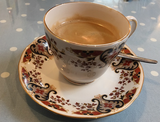 Coffee in fine china