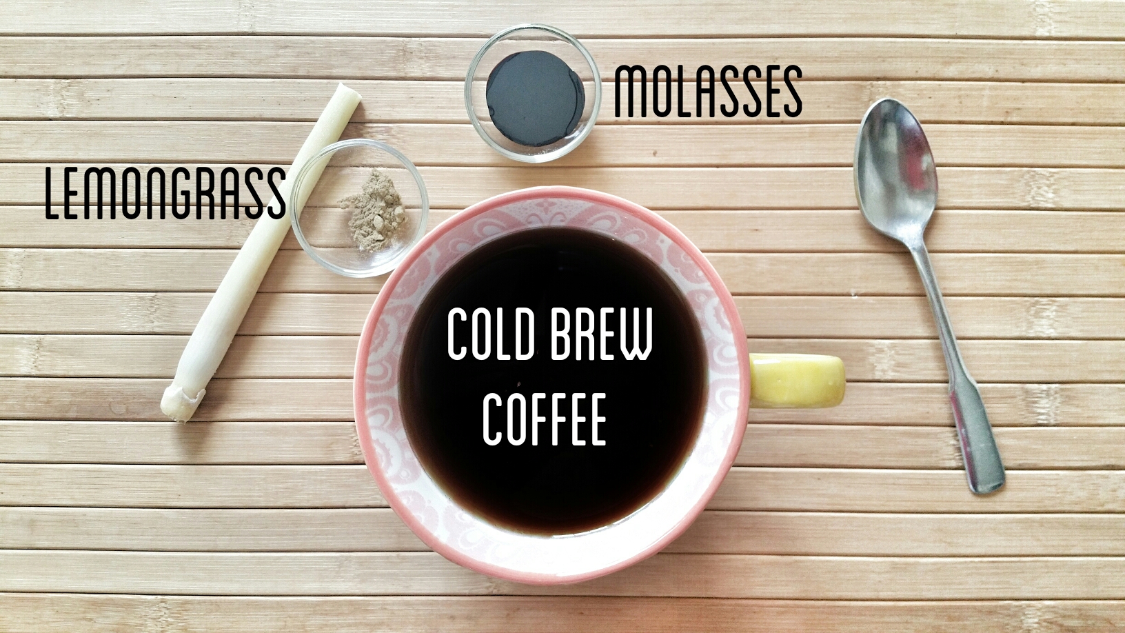 how to sweeten cold brew coffee with molasses and lemongrass