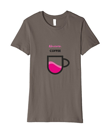 Unicorn coffee fun t-shirt