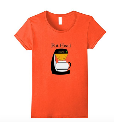 orange coffee t-shirt