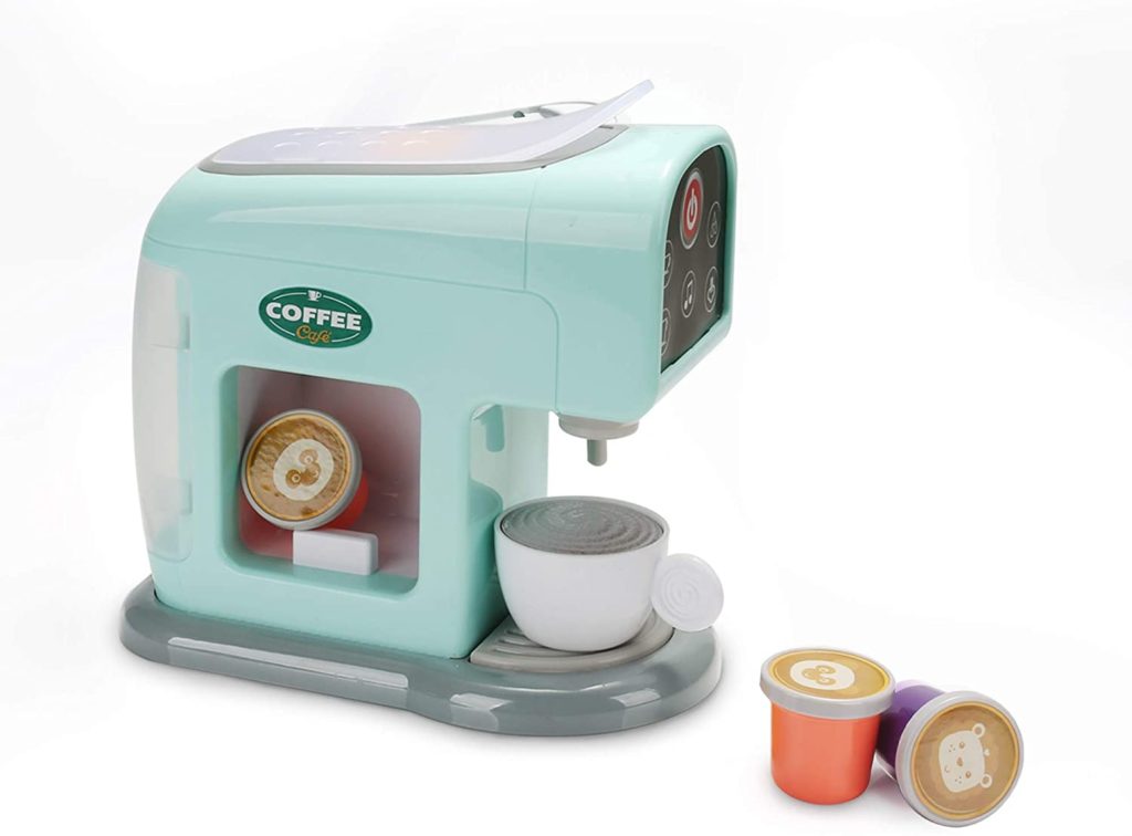 Dorjee Kids Coffee Maker Playset with Grinder, Play to Learn Coffee Making  Routine, Stimulates Imaginative Pretend Play and Life Skills, Gifts for