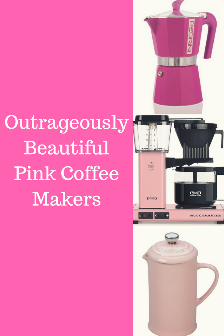 Fabulous Small Cuisine Aqua Turquoise & Pink Realistic Coffee Machine –  Aura In Pink Inc.