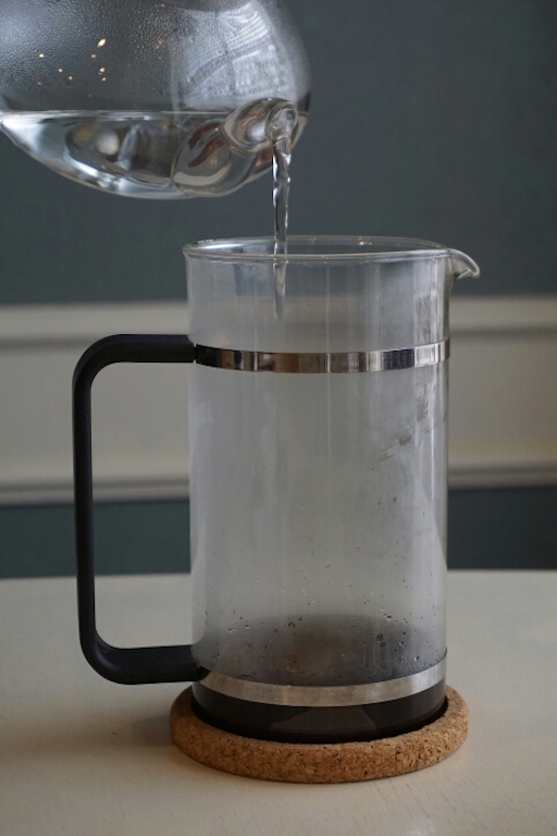 water for french press