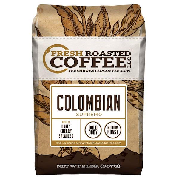 Fresh Roasted Coffee Colombian Supremo Medium Roast