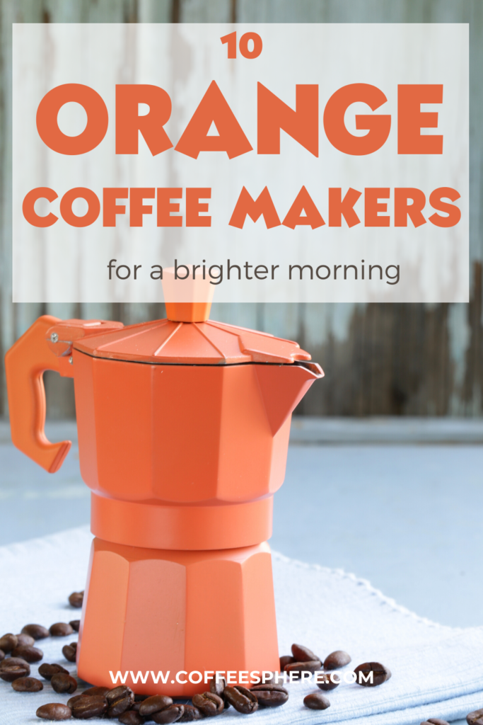 orange coffee maker