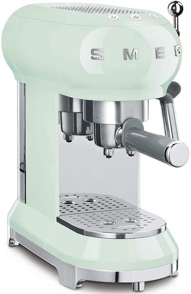 smeg espresso machine green