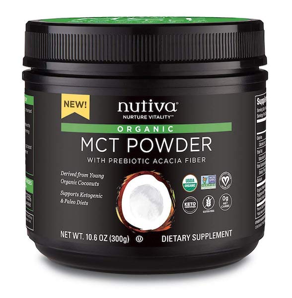 Nutiva Organic MCT Creamer for lactose intolerant coffee drinkers