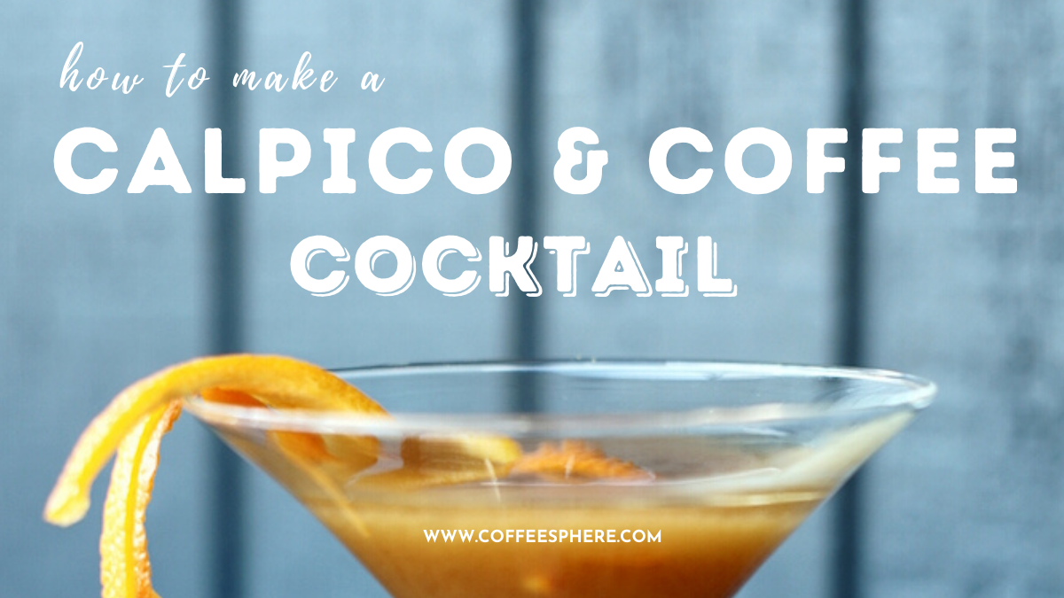 calpico and coffee cocktail