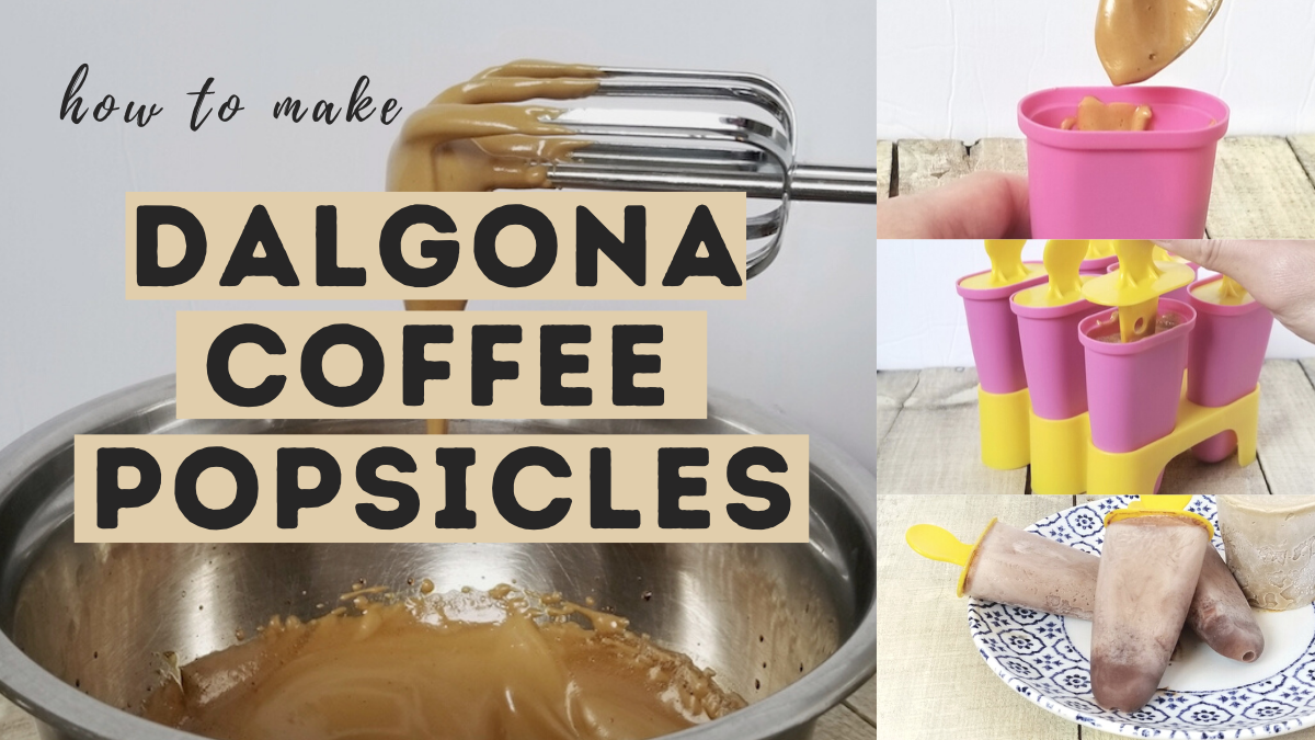 dalgona coffee popsicles