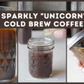 sparkling unicorn cold brew coffee