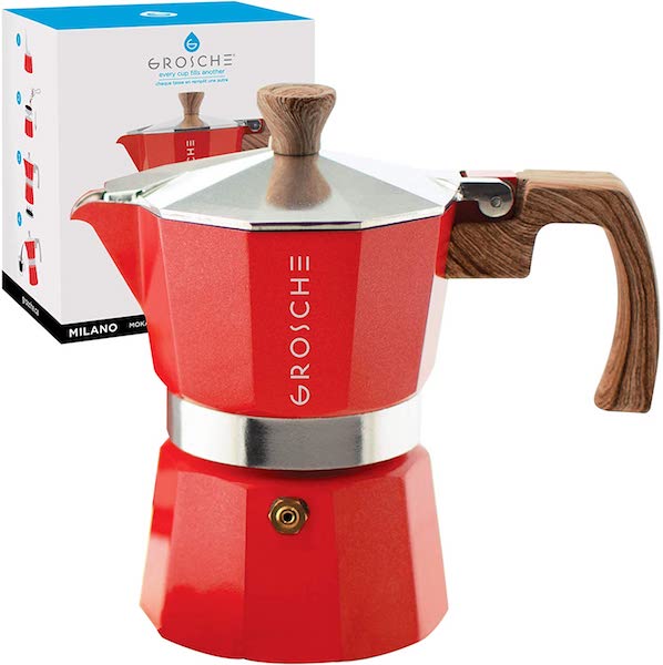 Red moka pot