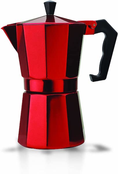 red coffee perculator