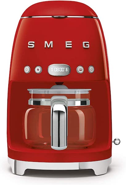 SMEG Red Drip Filter Coffee Machine 