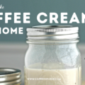 homemade coffee creamer