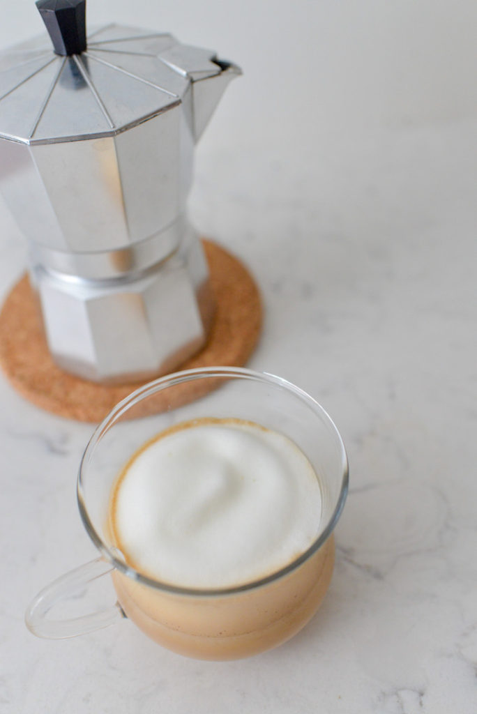 foam milk for breve coffee
