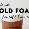 how to make cold foam