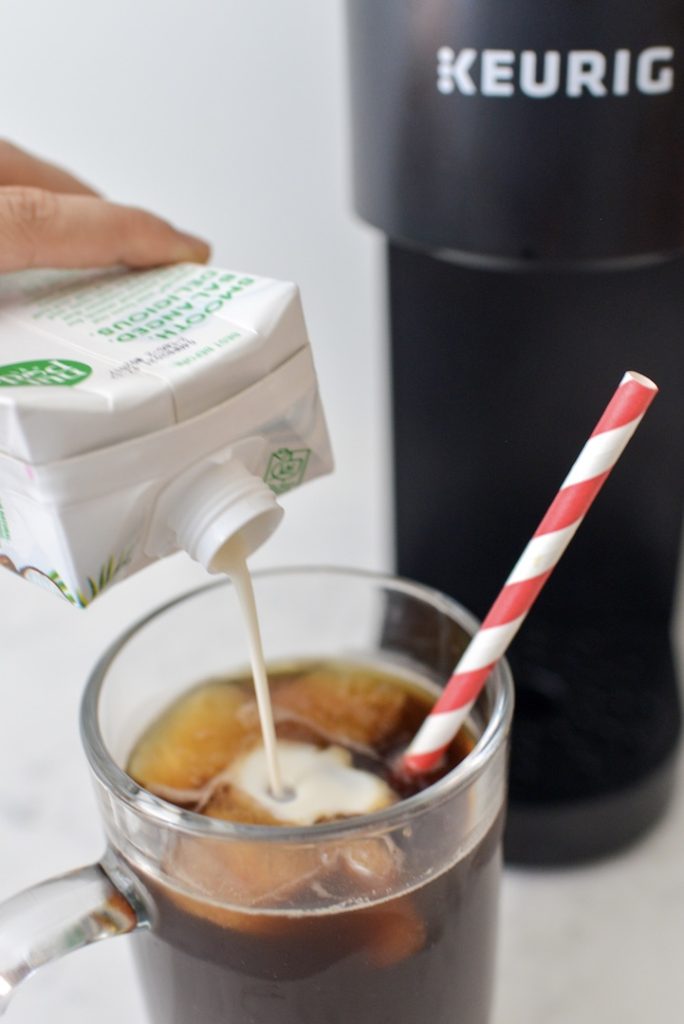 creamer into keurig iced coffee