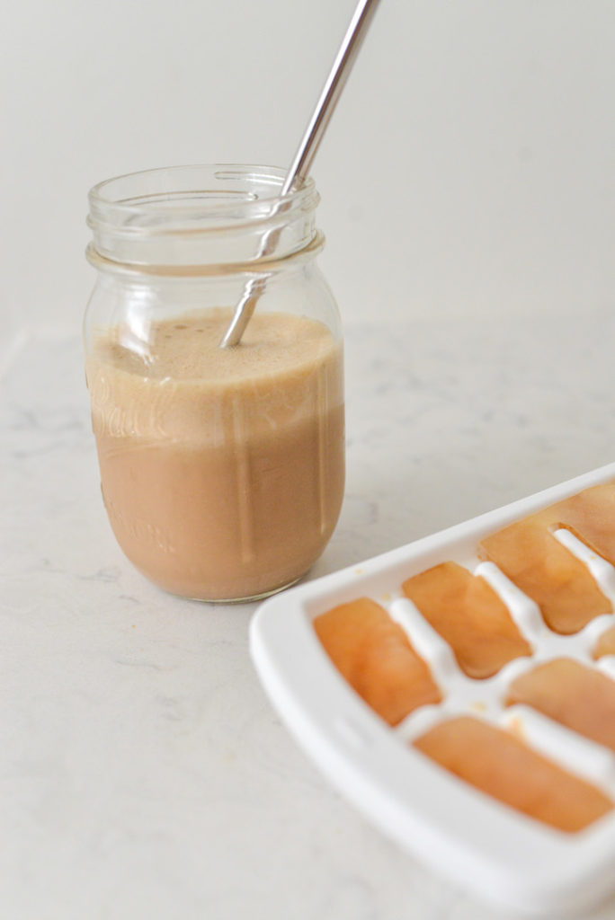 iced almond butter coffee