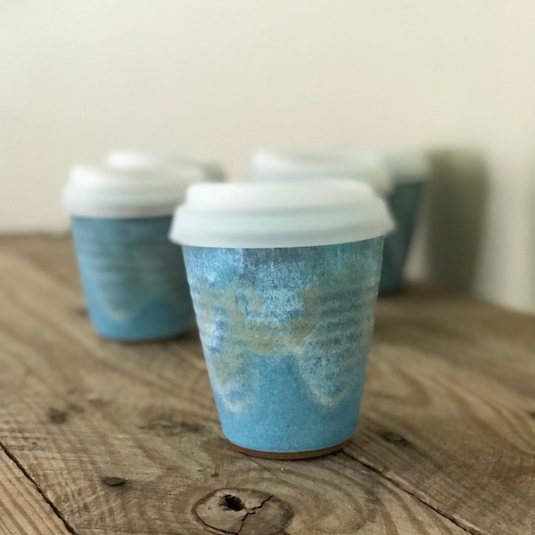 Ceramic 8 oz Travel Cup