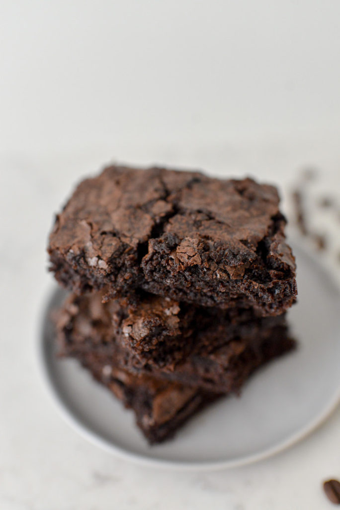 fudgy coffee brownies