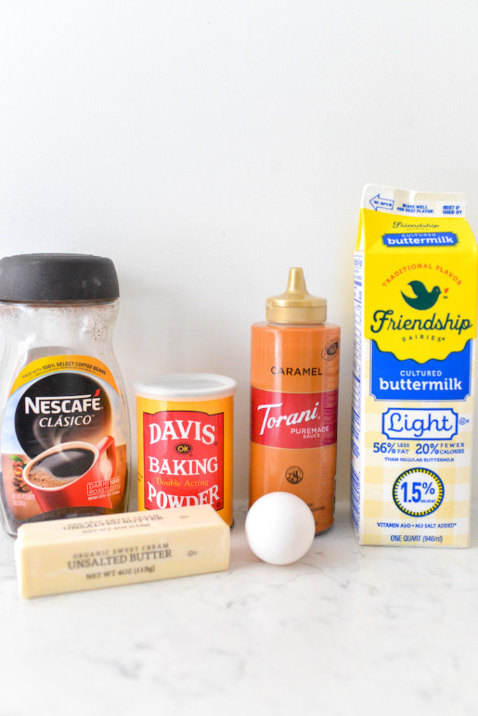 caramel coffee pancakes ingredients