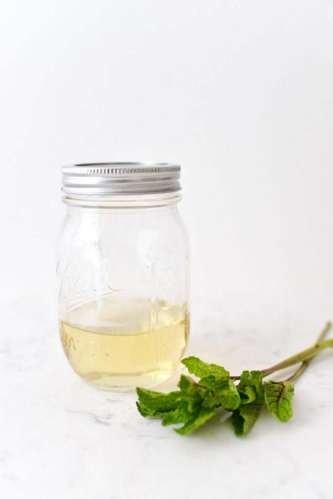 mint iced coffee simple syrup
