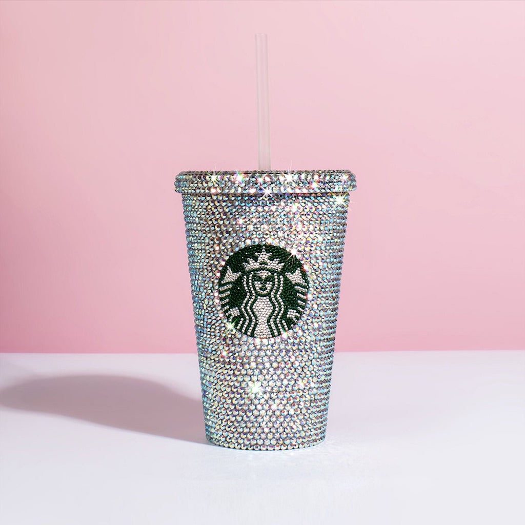 Starbucks Crystal Gold Tumbler Cup, Custom Starbucks Cup, Venti Tumbler,  Bling, Starbucks Rhinestone Cup, Coffee, Bedazzled, Presents 