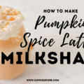 pumpkin spice latte milkshake