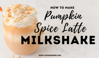pumpkin spice latte milkshake