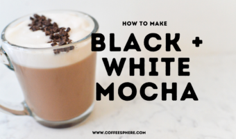 black and white mocha