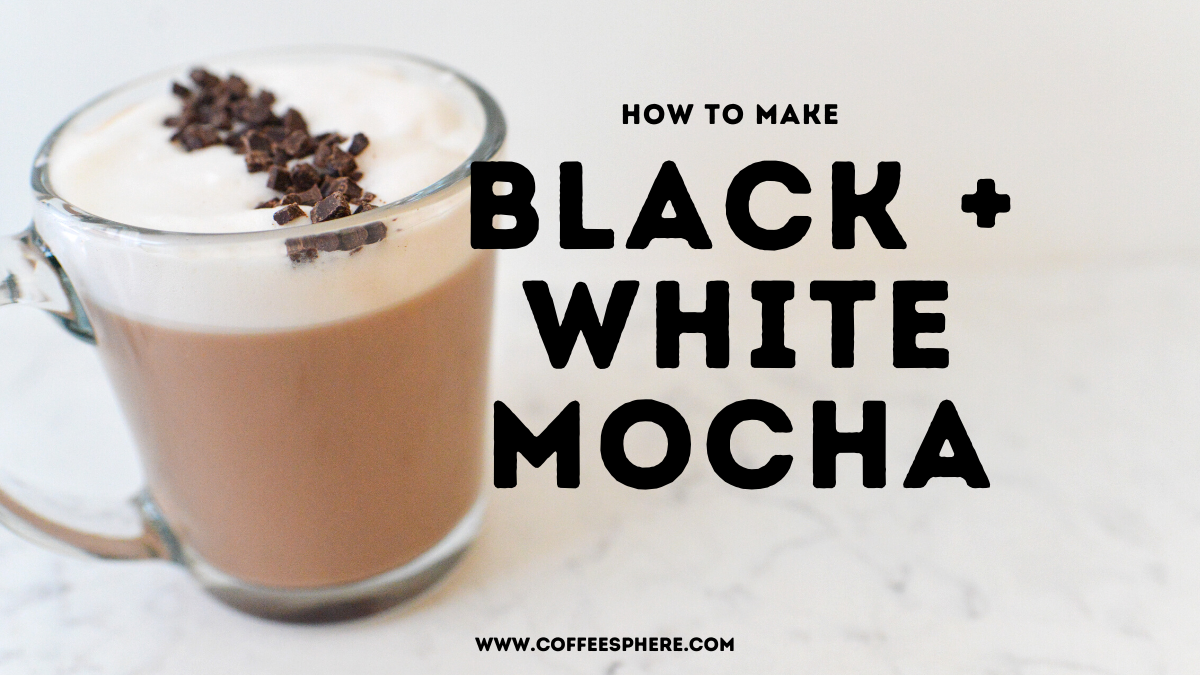 black and white mocha