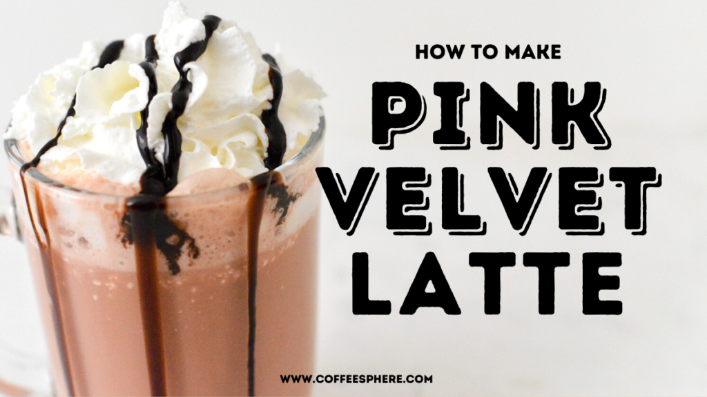 pink velvet latte