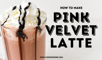 pink velvet latte