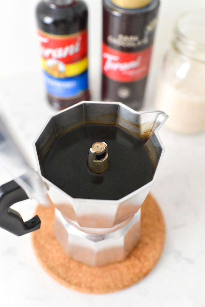 Raspberry Mocha moka pot