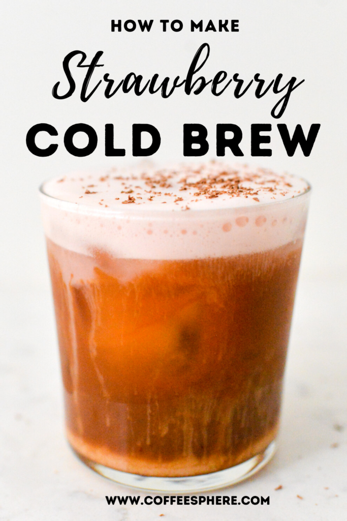 Bean coffee press cold brew 12 copper, strawberry (pink)