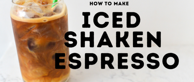 Iced Shaken Espresso copycat starbucks