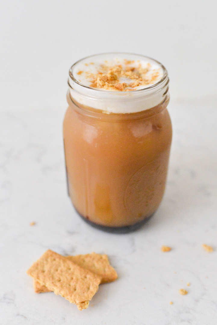 S'mores Cold Brew graham crackers